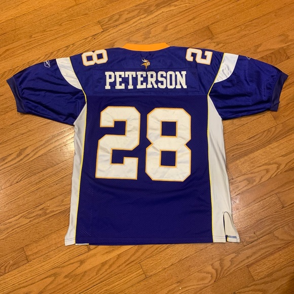Vintage 2000s Authentic Minnesota Vikings Adrian Peterson NFL Reebok Jersey - Picture 8 of 11